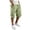 A105 Light Green, variant on Glisme Trousers For Men Solid Color Elastic Waist With Pockets Summer Cozy Soft Men Cargo Pants Size L Army Green