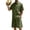 Army Green, variant on Hogleaql Men's 2 Pieces Linen Set Summer Short Sleeve Button Shirts and Shorts Outfits Elastic Waist Casual Loose Fit Fashion Matching Sets with Pockets Complexion XL