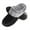 1-Black, variant on FREISTERN Women's Fuzzy House Slipper Warm Scuff Memory Foam Slip on Indoor Outdoor House Shoes