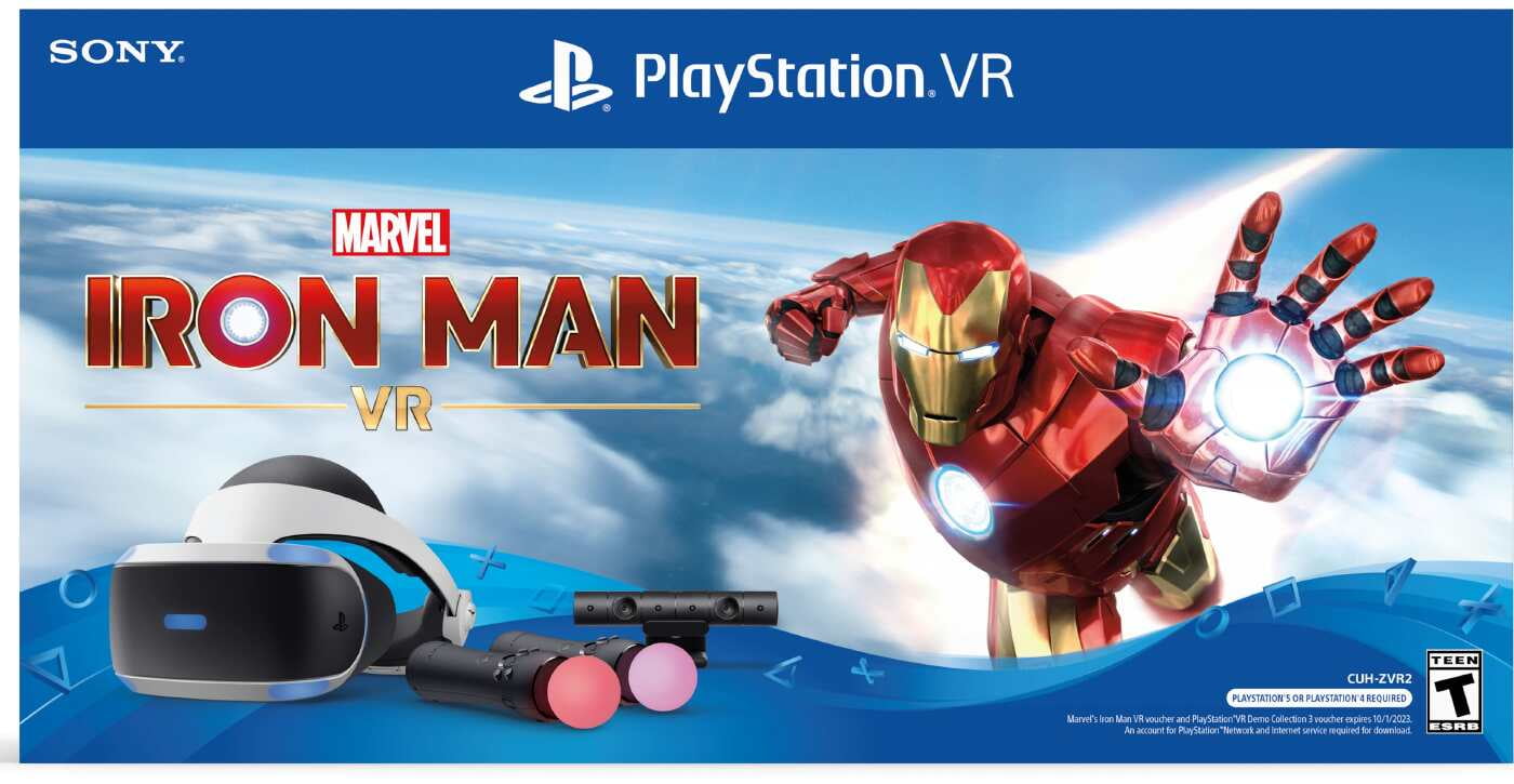 Losjes Krachtcel straf Playstation VR Headset with Marvel's Iron Man VR Mega Bundle - Walmart.com