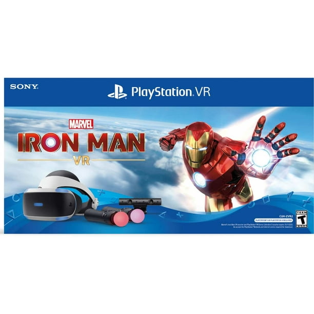 Polijsten residentie Paradox Playstation VR Headset with Marvel's Iron Man VR Mega Bundle - Walmart.com