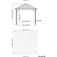 thumbnail image 6 of Sojag Genova 10 x 10 x 9 ft Dark Brown Gazebo, 6 of 10