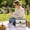 White, variant on Universal Stroller Organizer, Stroller Caddy with Detachable Strap& Heightened Insulated Cup Holders & Non-slip Secure Hooks Accessories, Fits Most Strollers, 3 Ways to Carry