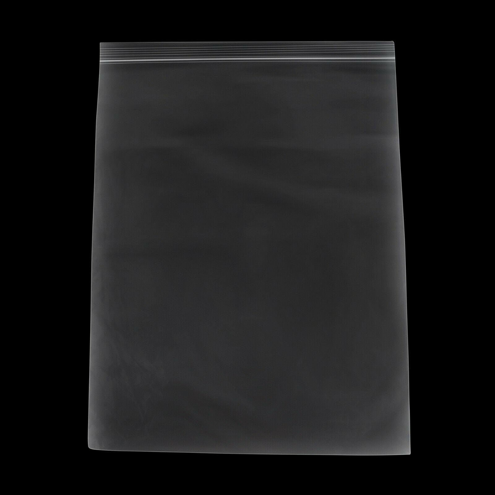 2 Mil Clear Plastic Reclosable Zip Poly Bags 100 Count 12 X 15” 