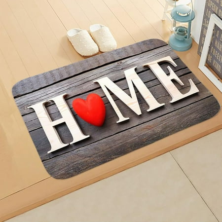 

Non Slip Retro Letter Carpet Cushion Bedroom Living Room Floor Mat