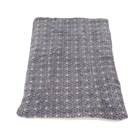 Suodoka Premium Flannel Pet Blanket for Medium Dogs and Cats Soft Warm Machine Washable Sleeping Mat for Sofa Bed Car Gray Starry Sky Pattern 21.7 x 16.5 inches / 55 x 42 cm
