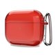 thumbnail image 1 of Svanove Funda Para Airpods 4 De Plástico Duro Transparente Transparente Simple Lindo Airpods 4ª Generación Caso Con Llavero Girly Y2K Estético Moda Airpods Cubierta Accesorios Para Mujeres Niña Rojo, 1 of 5