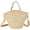 Beige, variant on HLSOHJP Straw Beach Bags for Women Woven Crossbody Bags Handmade Tote Bag Raffia Bag Straw Purse Sling Bag Handbag Summer Vacation