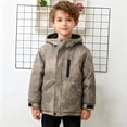 thumbnail image 4 of Zpanxa Boys Utility Jackets Boys Tie Dye Camo Hooded Fleece Lined Parka Puffer Coat Kids Wind Resistant Winter Ski Jacket, 4 of 9