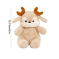thumbnail image 3 of Gumesh 15.7" Christmas Reindeer Plush Toy, Soft Cuddly Stuffed Animal Doll, Holiday Gift for Kids & Adults, 3 of 6
