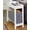 Dark Blue, variant on Narrow Wood Side Table with Flip-Top and Fabric Storage Bin