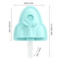 thumbnail image 3 of Coofit Silicone Popsicle Mold Grape Rocket Ice Cream Mold Ice Pop Mold with Stick & Lid, 3 of 10