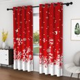 thumbnail image 4 of Lfeey Living Room Christmas Curtains 84 Inches Long, Red Blackout Curtains, 2 Panels, 4 of 6