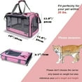 thumbnail image 3 of Soft-Sided Pet Carrier for Large Cats & Small Dogs, Airline Approved, Collapsible Portable Travel Carrier, Breathable Durable Privacy Pet Bag, Multiple Colors Cat Accessories, 3 of 34