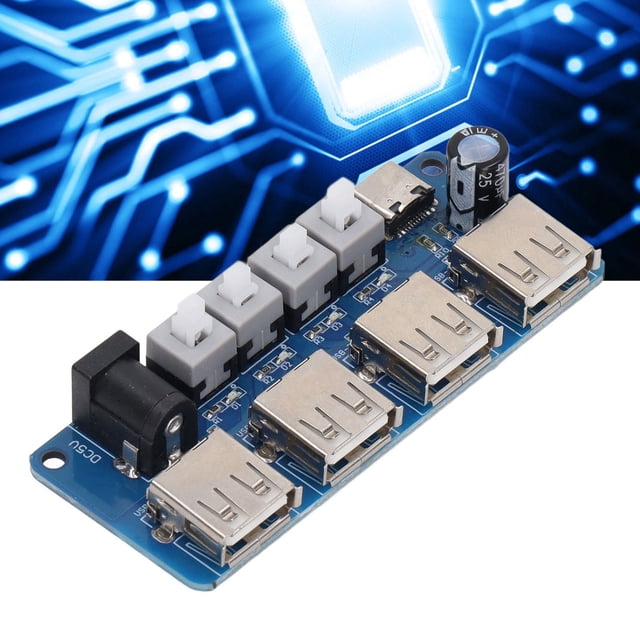 Placa Divisora De Energía USB, Módulo De Expansión De Energía Estándar Para El Hogar