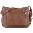thumbnail image 1 of ELDA Bolsos cruzados para mujer, bolsos de bolsillo, bolsos y bolsos de cuero PU suave, bolso de hombro con múltiples bolsillos, 1 of 5