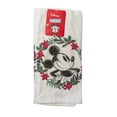 thumbnail image 3 of Disney Mickey Mouse 2 Pack Kitchen Towels 100% Cotton Christmas Wreath, 3 of 3
