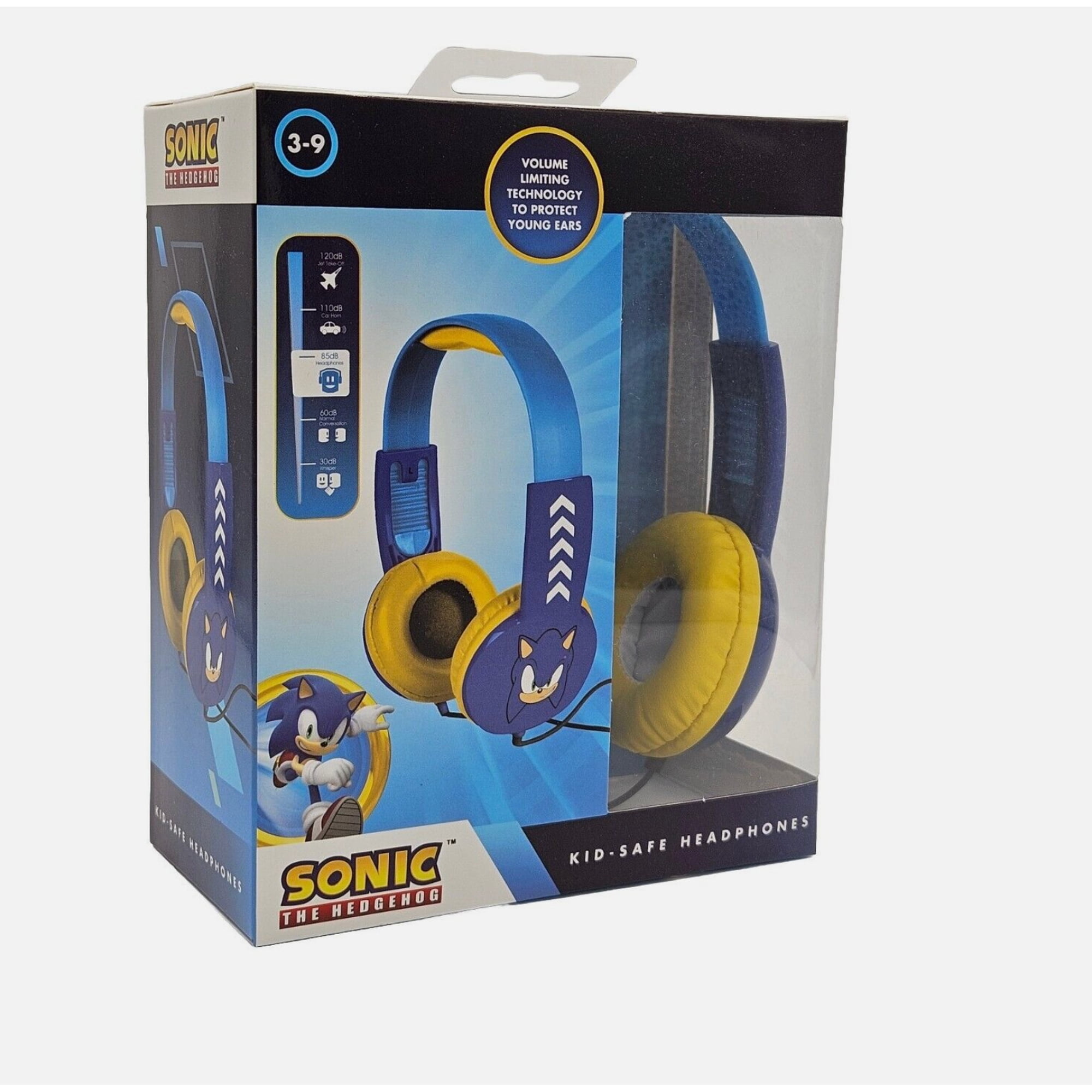 Sonic The Hedgehog Kid-Safe Wired Headphones