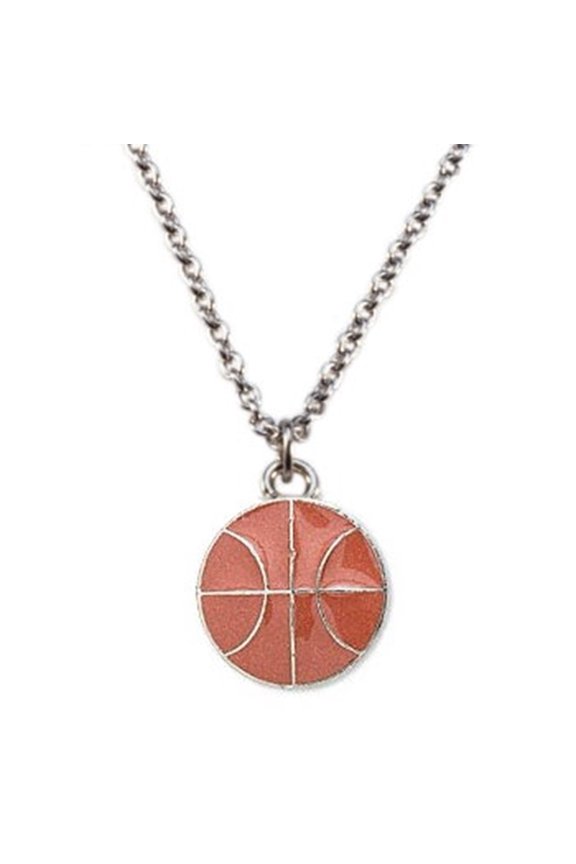 Basketball Necklace with Surgical Steel Chain