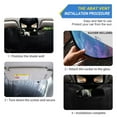 thumbnail image 2 of ALAZA Dolphin under Sea Windshield Sun Shade Car Foldable Sun Visor Block UV Rays Protector 55"x27.6", 2 of 8