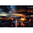 thumbnail image 2 of Della Latta, Massimo 32x23 Gold Ornate Wood Framed with Double Matting Museum Art Print Titled - Taxi, 2 of 4