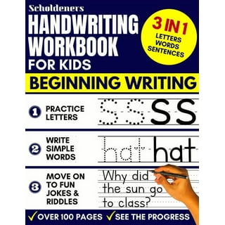 Handwriting Workbook for Kids: 3-in-1 Writing Practice Book to Master  Letters, Words & Sentences