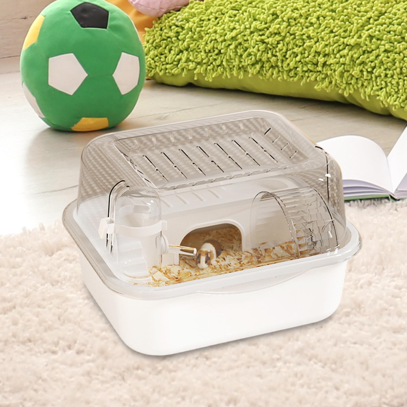 TOOYFUL Hamster Cage Breathable Guinea Pig Cage Habitat for Mice Guinea Pigs Gerbils White