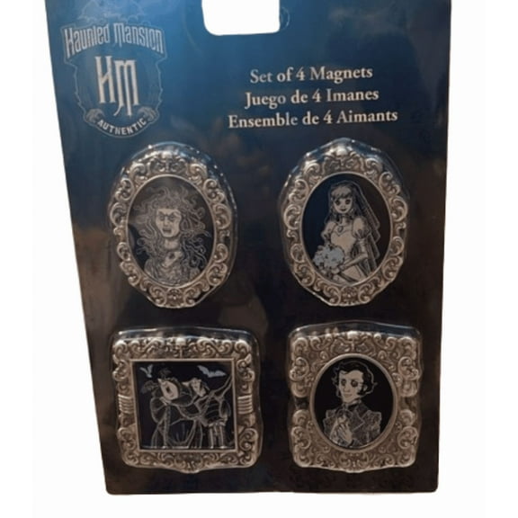Disney Parks Haunted Mansion Set of 4 Magnets New With Tag