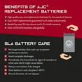 thumbnail image 3 of AJC Battery Compatible with BMW R1150R 1150CC Motorcycle Replacement Battery (2000-2006), 3 of 4