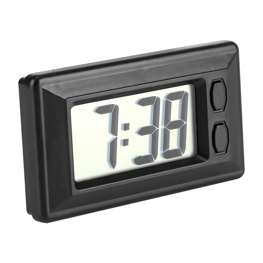 ETbotu Mini Horloge électronique pour Tableau de Bord avec Affichage numérique Noir