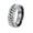 Silver, variant on Men's Women's Stainless Steel Gothic Gear Chain Link Rotatable Biker Ring Hip Hop Anxiety Finger Jewelry Silver Size 12
