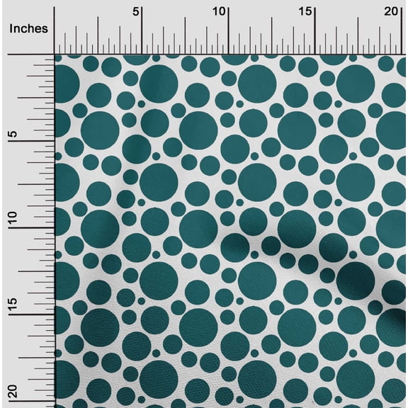 oneOone Cotton Poplin Fabric Polka Dots Fabric Prints By Yard 42 Inch Wide