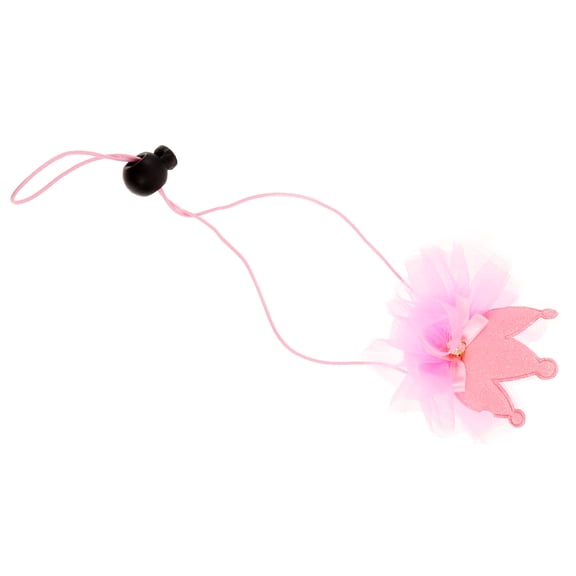 AURARMLET Pet Birthday Hat Pink Crown with Adjustable Elastic Band for Dog and Cat Use