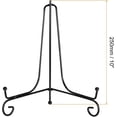 thumbnail image 2 of uxcell Plate Stand for Display, 10 Inch 2Pcs Iron Decorative Plate Holder Metal Easel Folding Display Stand for Photo Picture Frame, Black, 2 of 5
