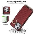 thumbnail image 2 of Allytechgroup Wallet Case for Apple iPhone 14 Pro with Shoulder Strap/Card Slot/Cash Pocket/Metal Ring Grip Kickstand Magnetic Closure Cover PU Leather Shockproof TPU Bumper Non-Slip Shell, Red, 2 of 8