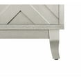 thumbnail image 4 of George Vintage Accent Cabinet, Storage Cabinets with 4 Doors, Adjustable Shelves, Solid Wood Legs, and Striped Design, Champagne, 4 of 9