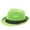 Green, variant on Unisex's Short Roll Up Brim Straw Fedora Hat Trilby Cuban Panama Summer Beach