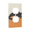 thumbnail image 2 of Yayeee Duplex Wall Plate 1-Gang 4.5"x2.7" Home Receptacle Light Switch Decorative Outlet Cover, Sleeping Black Cat, 2 of 7