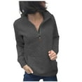thumbnail image 2 of Aloohaidyvio Hoodies,Womens Solid Long Sleeve Hooded Pullover Pocket Leisure Tops, 2 of 6