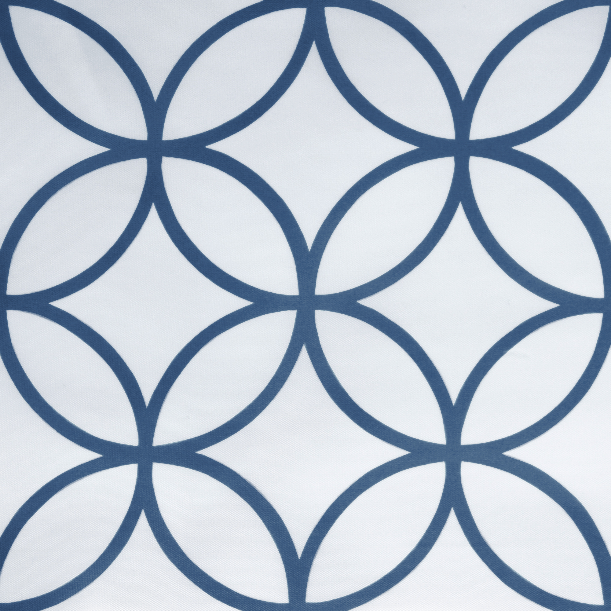 Teal and Blue PEVA Shower Curtain, 70" x 72", Mainstays Hadley Geometric, Waterproof - image 3 of 9