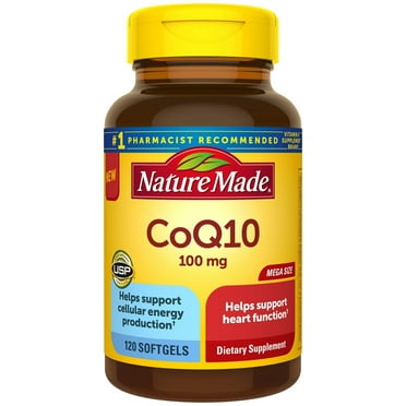 Nature Made CoQ10 Mega Size -- 100 mg - 120 Softgels
