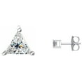 thumbnail image 2 of Triangle Diamond Stud Earrings 14k White Gold (1.44 Ct,F Color,VS2-SI1 Clarity), 2 of 3