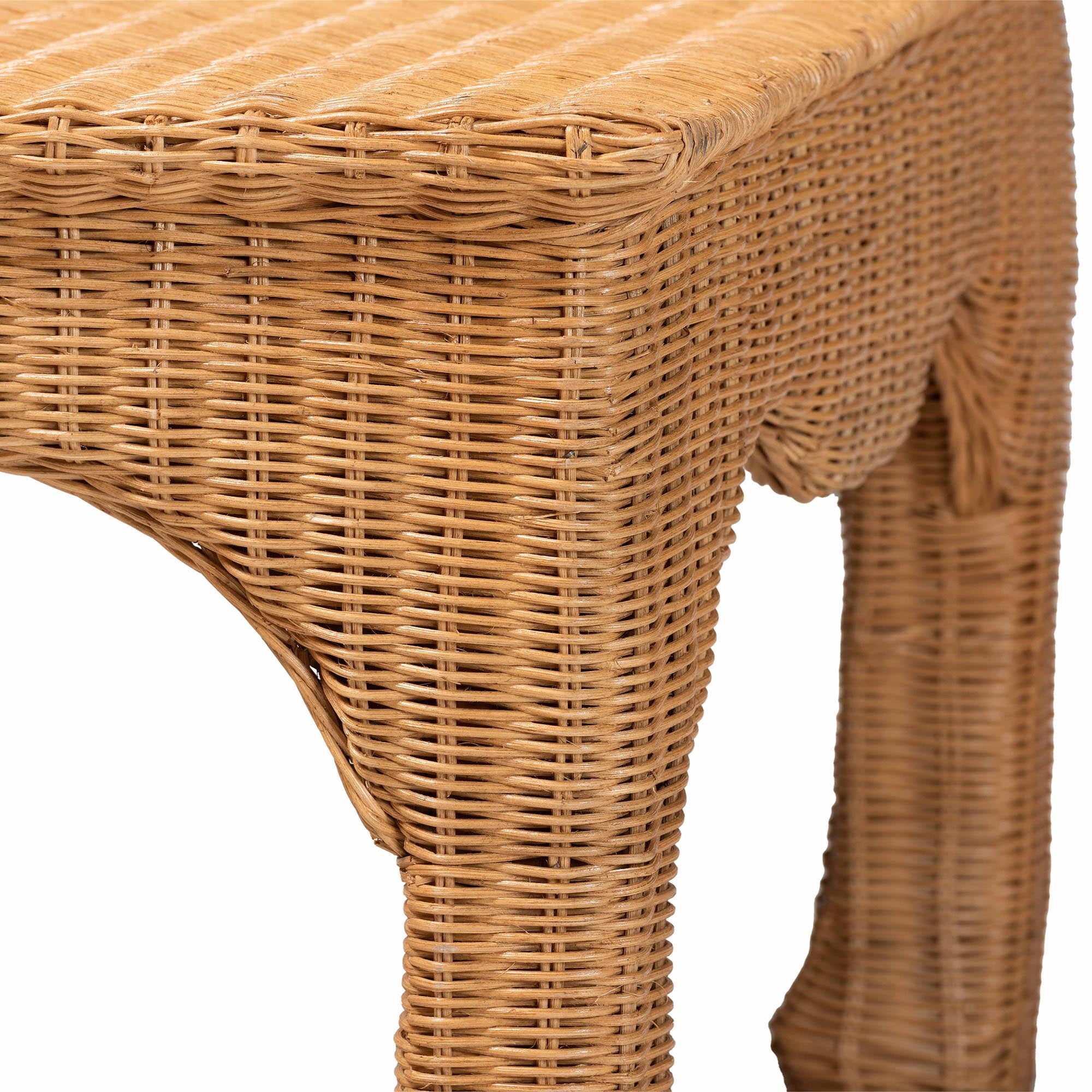 bali & pari Abena Boho Coffee Table, Light Honey