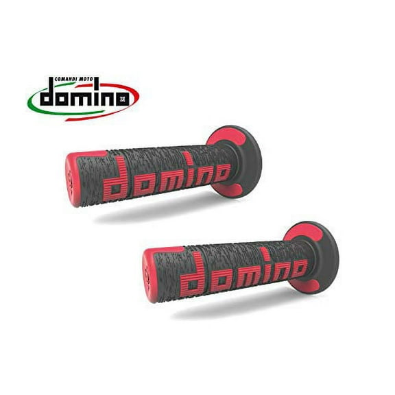 Domino A360 Handlebar Grips | Black/Red | MX Twist Throttle (A36041C4042A7-0)