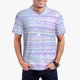 thumbnail image 1 of Fotbe Striped Gradient Camiseta Polo de Golf para Hombre con Estampado – Camisa Deportiva Transpirable con Cuello Abotonado-3X-Large, 1 of 6