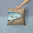 thumbnail image 2 of Carolines Treasures 8737PW1414 Fish Speckled Trout Fabric Decorative Pillow 14HX14W multicolor, 2 of 4
