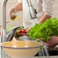 thumbnail image 4 of Masteelf Thickened Enamel Basin Multi-Functional Enamelware for Vegetable and Dishes for Home Use Retro Enamel Bowl Enamel Soup Bowl, 4 of 8