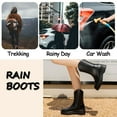 thumbnail image 2 of AUXDIQ Rain Shoes Women Mid-calf Boots Waterproof Rain Boots Outdoor Garden Shoes, 2 of 6