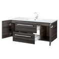 thumbnail image 4 of Cutler Kitchen and Bath Silhouette 48" Wood/Marble Bathroom Vanity in Walnut, 4 of 7