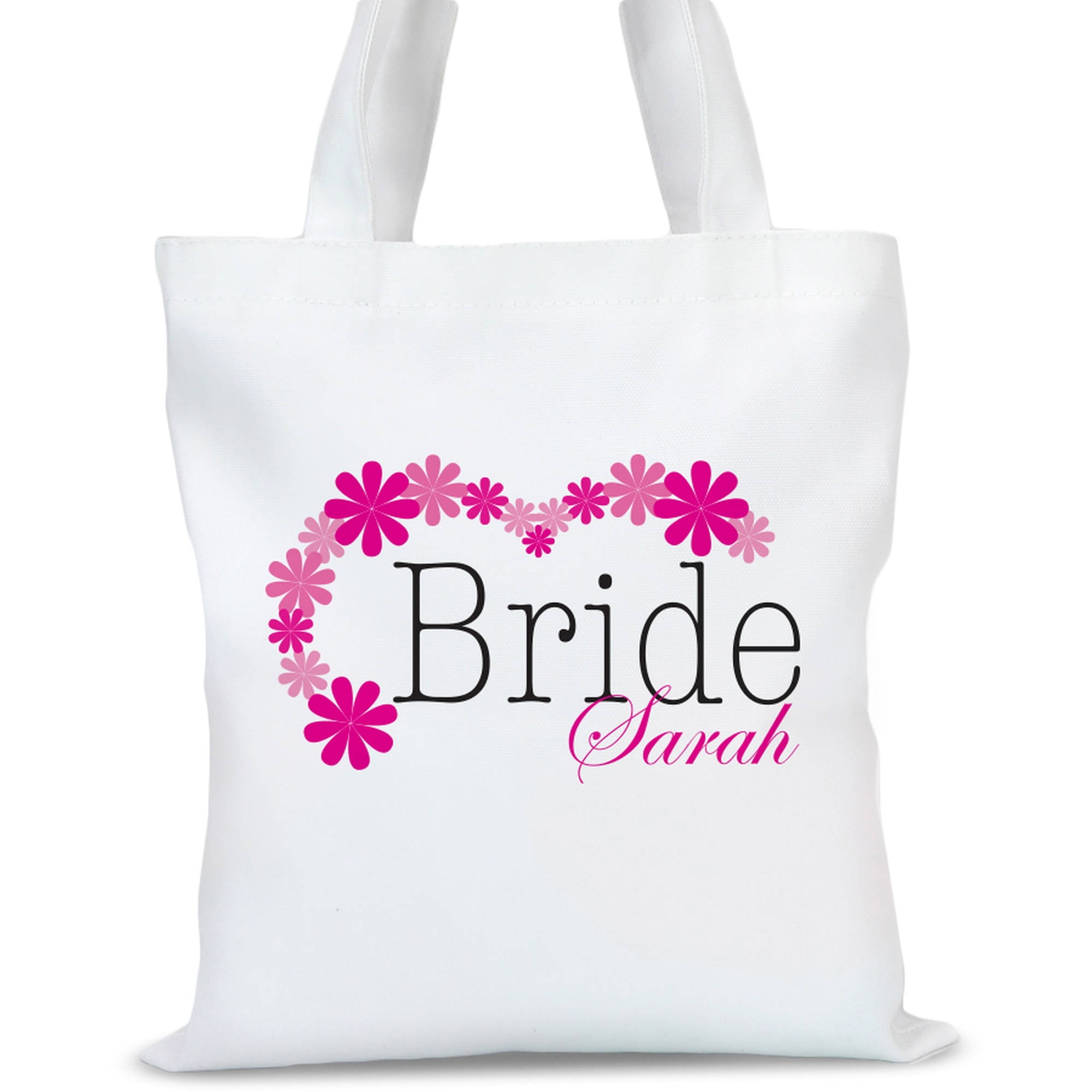 personalized bride tote bag